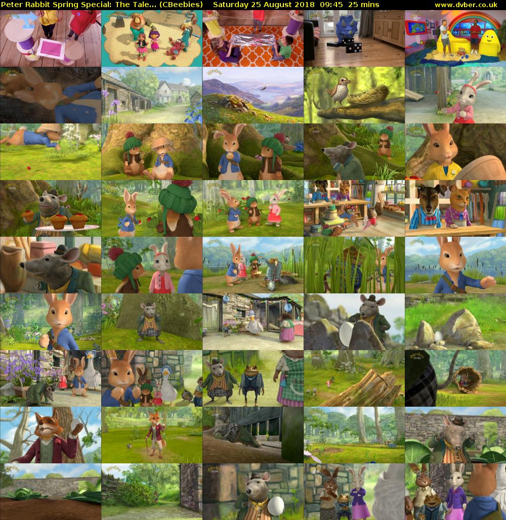 Peter Rabbit Spring Special: The Tale... (CBeebies) Saturday 25 August 2018 09:45 - 10:10