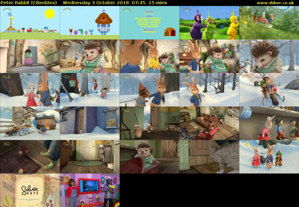 Peter Rabbit (CBeebies) Wednesday 3 October 2018 07:45 - 08:00