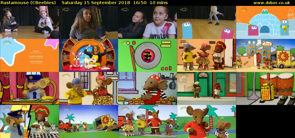 Rastamouse (CBeebies) Saturday 15 September 2018 16:50 - 17:00