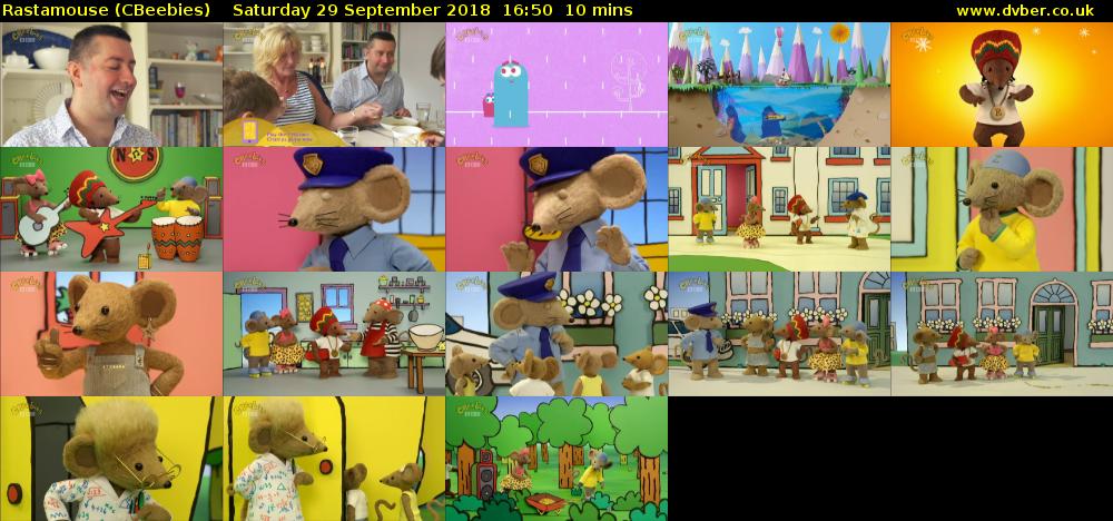 Rastamouse (CBeebies) Saturday 29 September 2018 16:50 - 17:00