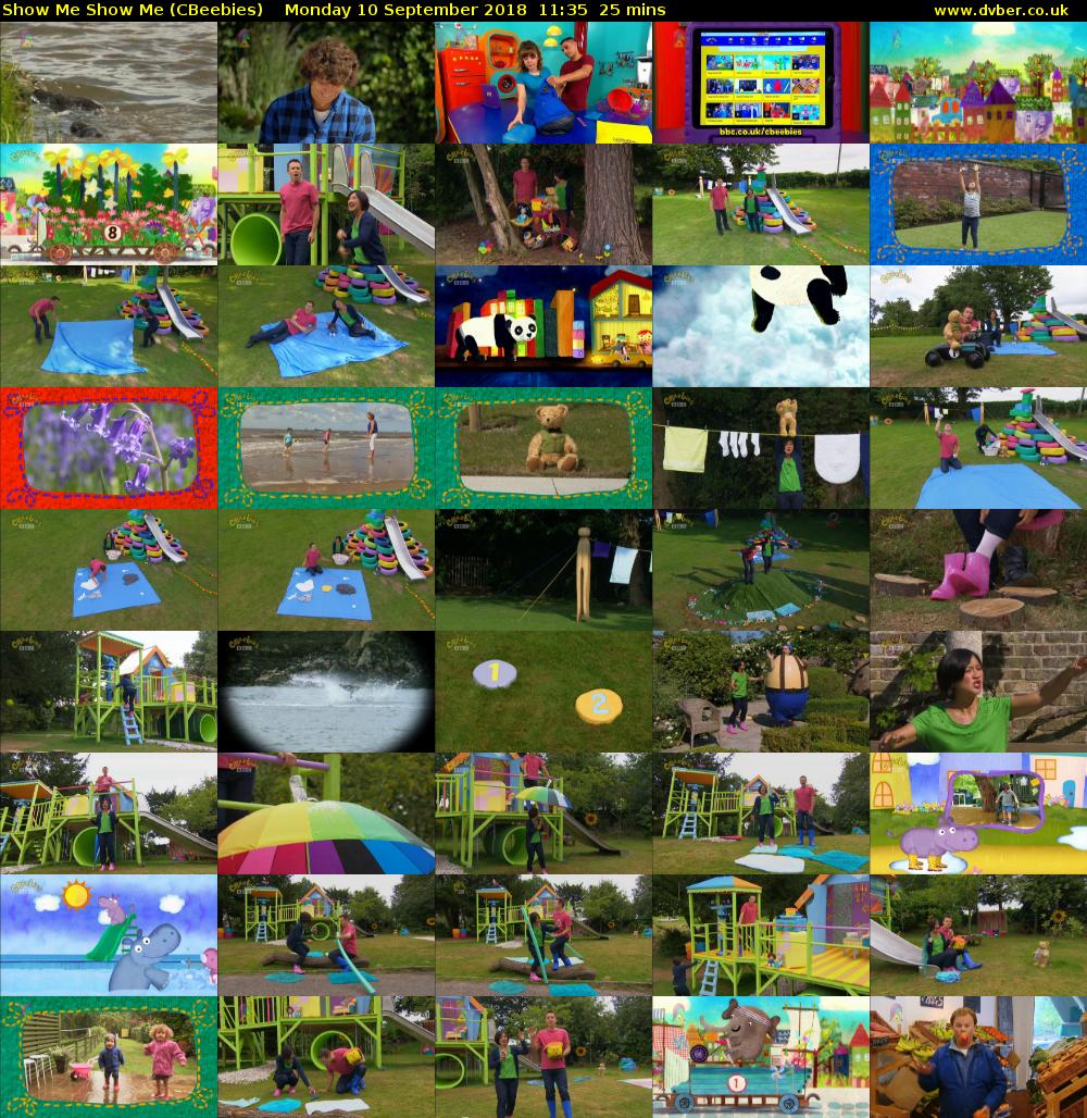 Show Me Show Me (CBeebies) Monday 10 September 2018 11:35 - 12:00