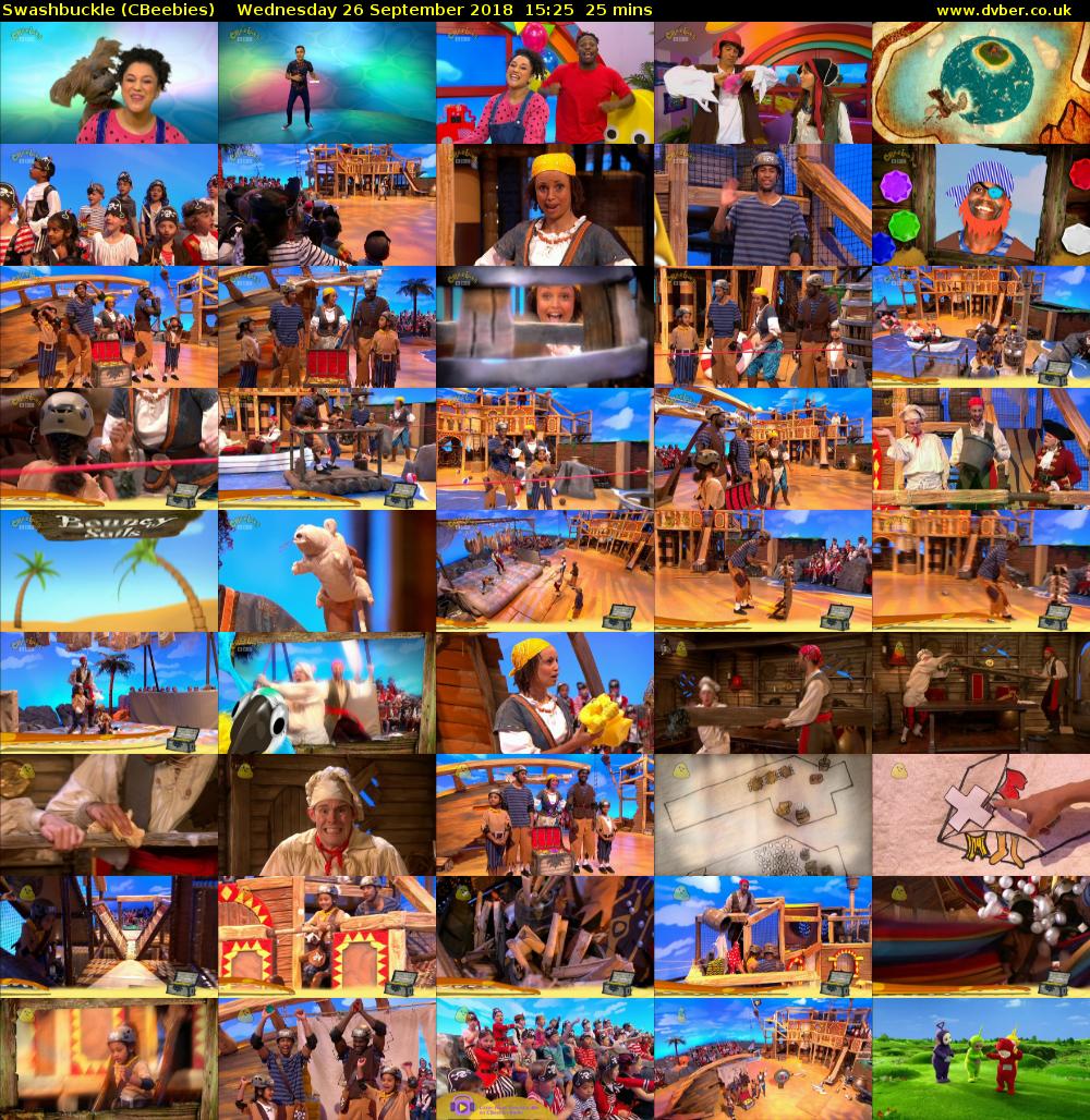 Swashbuckle (CBeebies) Wednesday 26 September 2018 15:25 - 15:50