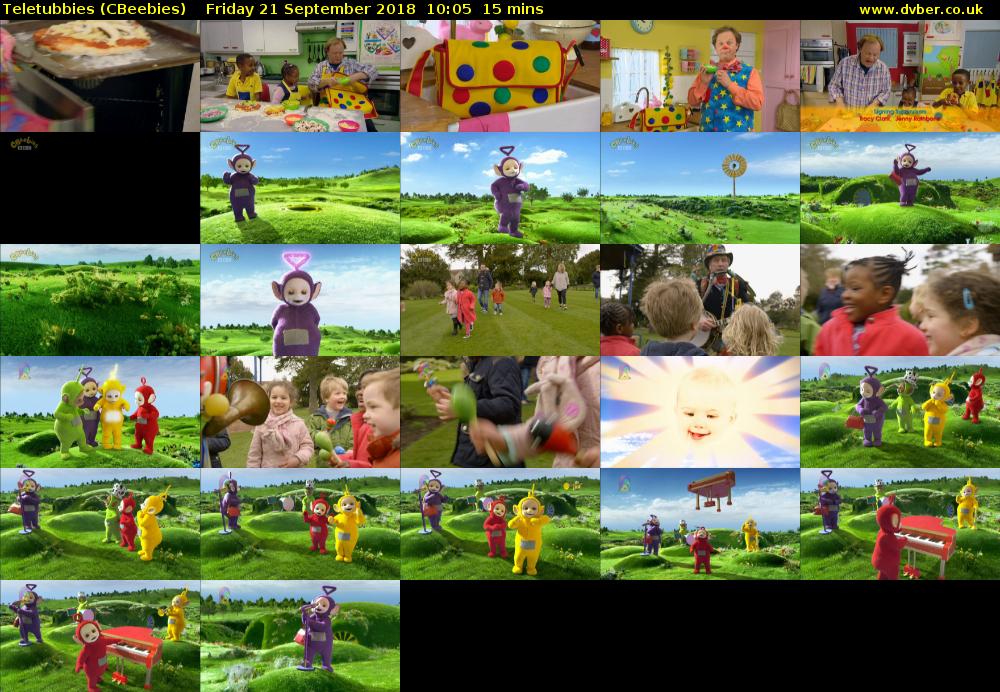 Teletubbies (CBeebies) Friday 21 September 2018 10:05 - 10:20