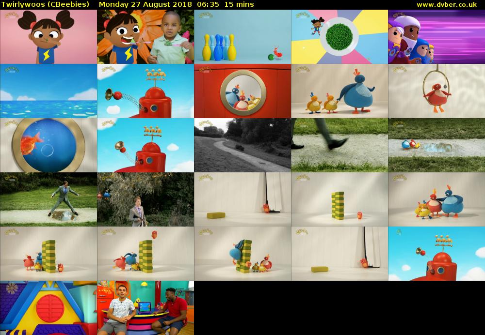 Twirlywoos (CBeebies) Monday 27 August 2018 06:35 - 06:50