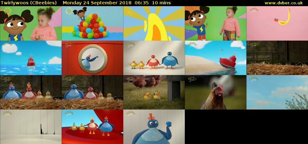 Twirlywoos (CBeebies) Monday 24 September 2018 06:35 - 06:45