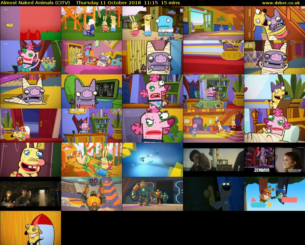 Almost Naked Animals (CITV) Thursday 11 October 2018 11:15 - 11:30