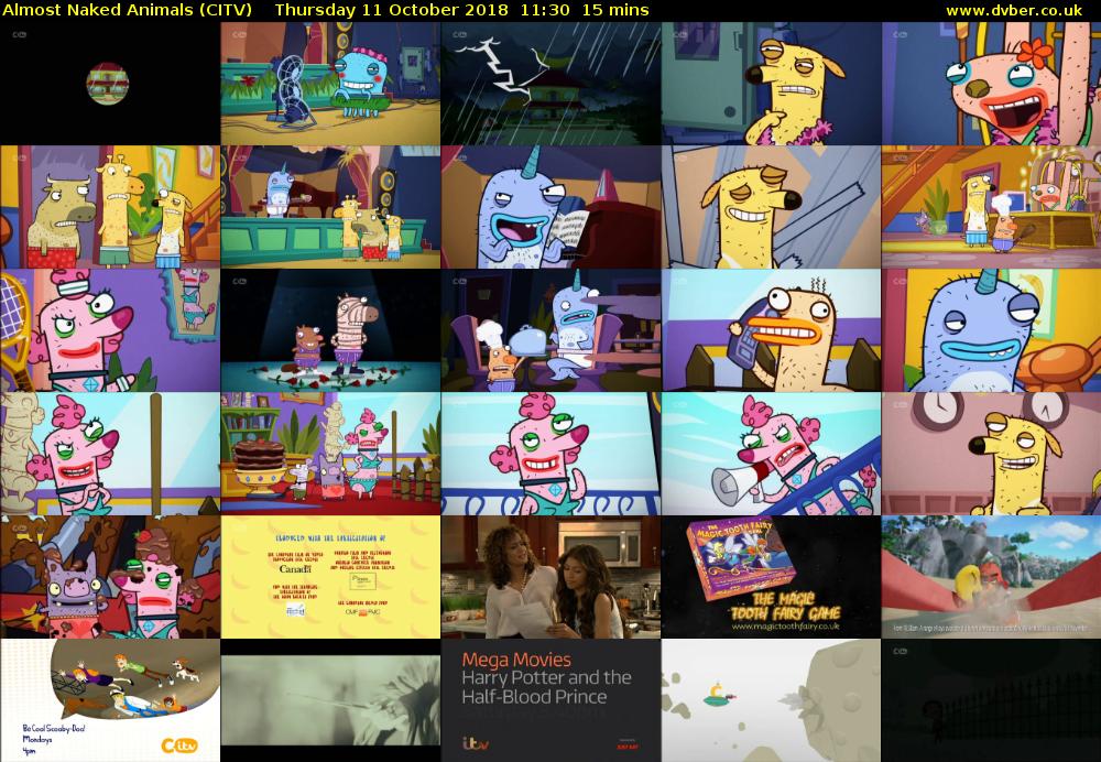 Almost Naked Animals (CITV) Thursday 11 October 2018 11:30 - 11:45