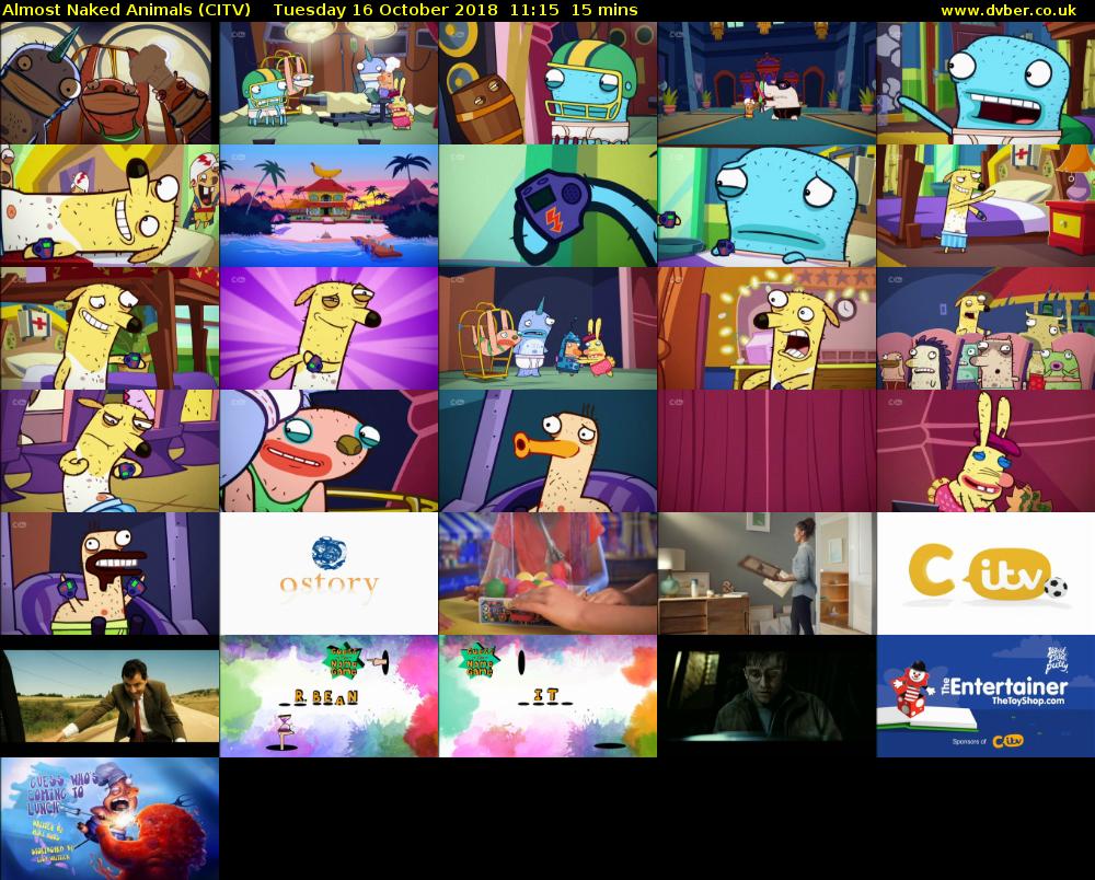 Almost Naked Animals (CITV) Tuesday 16 October 2018 11:15 - 11:30