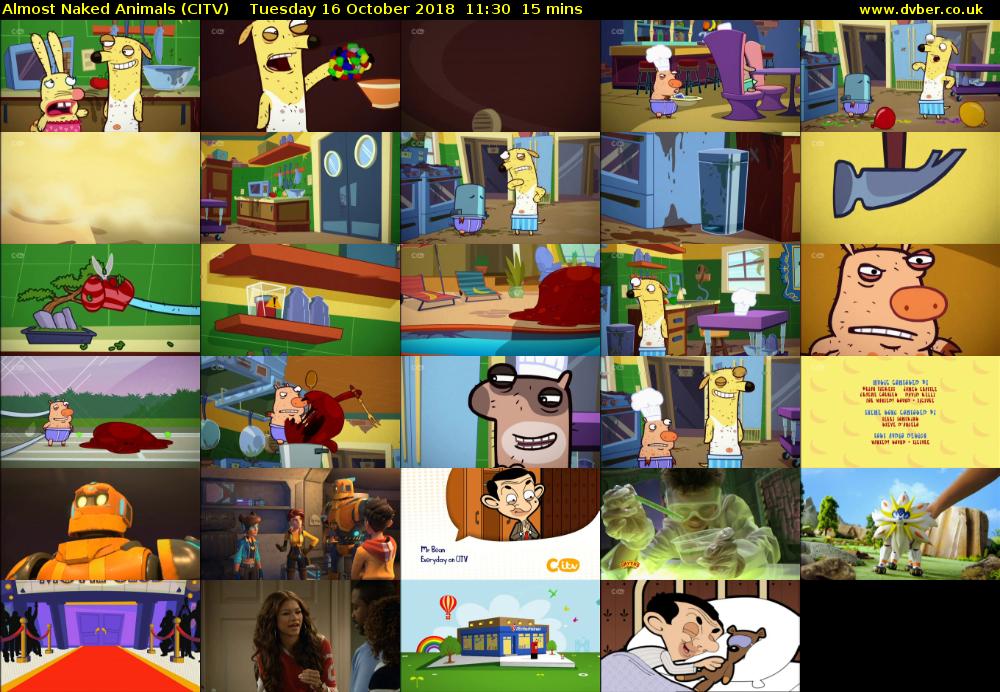 Almost Naked Animals (CITV) Tuesday 16 October 2018 11:30 - 11:45