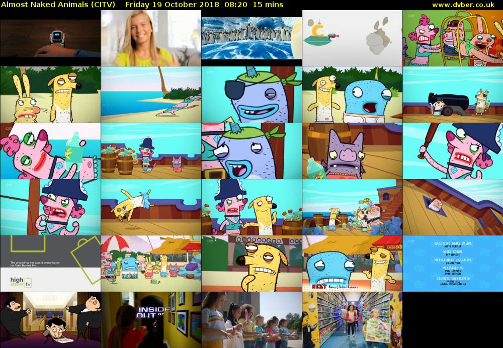 Almost Naked Animals (CITV) Friday 19 October 2018 08:20 - 08:35