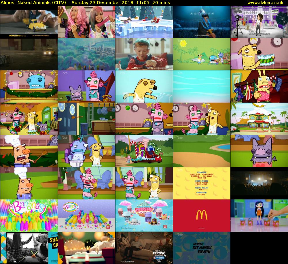 Almost Naked Animals (CITV) Sunday 23 December 2018 11:05 - 11:25