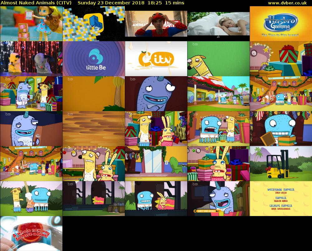 Almost Naked Animals (CITV) Sunday 23 December 2018 18:25 - 18:40