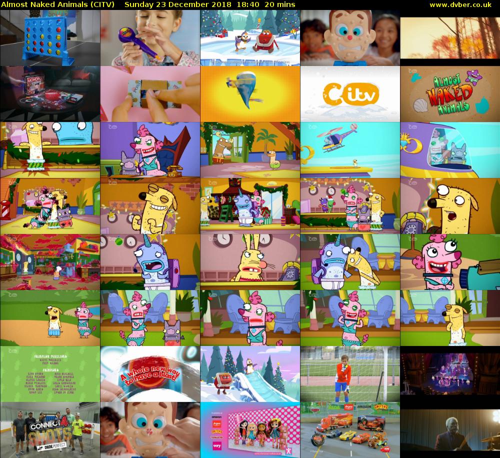 Almost Naked Animals (CITV) Sunday 23 December 2018 18:40 - 19:00