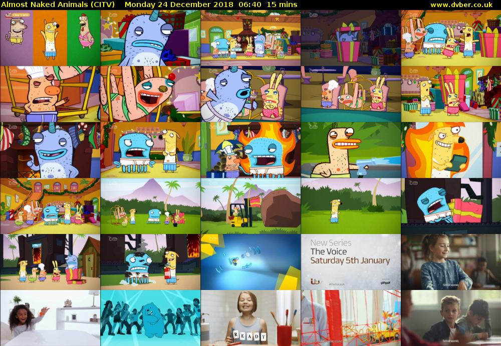 Almost Naked Animals (CITV) Monday 24 December 2018 06:40 - 06:55