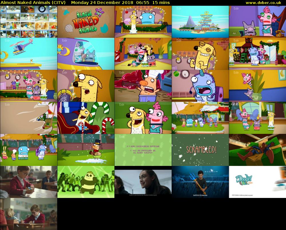 Almost Naked Animals (CITV) Monday 24 December 2018 06:55 - 07:10