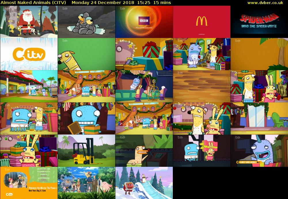 Almost Naked Animals (CITV) Monday 24 December 2018 15:25 - 15:40