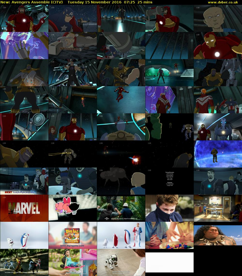 Avengers Assemble (CITV) Tuesday 15 November 2016 07:25 - 07:50