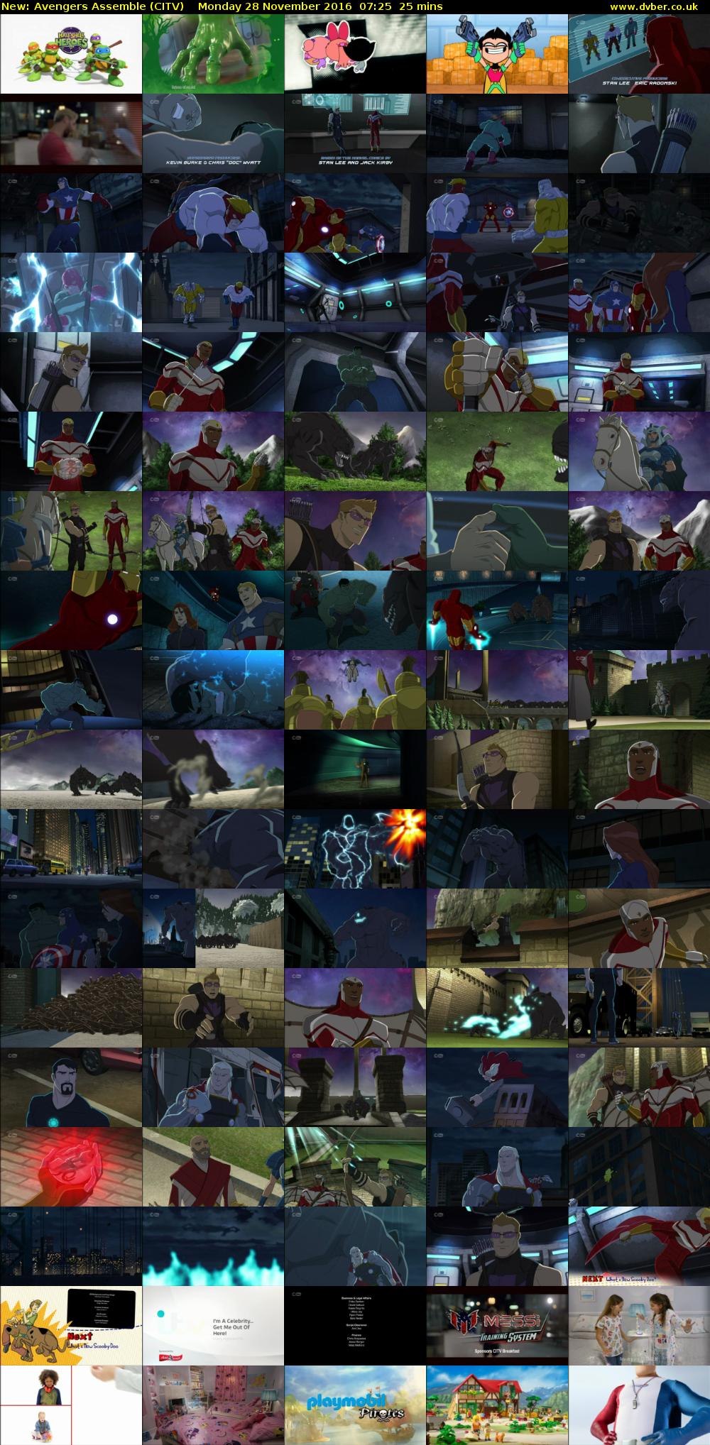 Avengers Assemble (CITV) Monday 28 November 2016 07:25 - 07:50