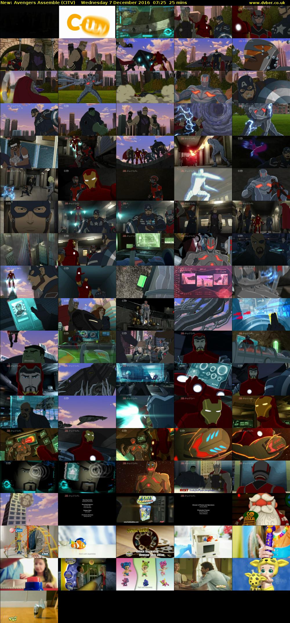 Avengers Assemble (CITV) Wednesday 7 December 2016 07:25 - 07:50