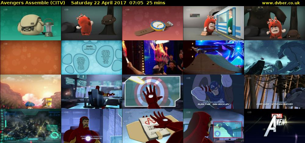 Avengers Assemble (CITV) Saturday 22 April 2017 07:05 - 07:30