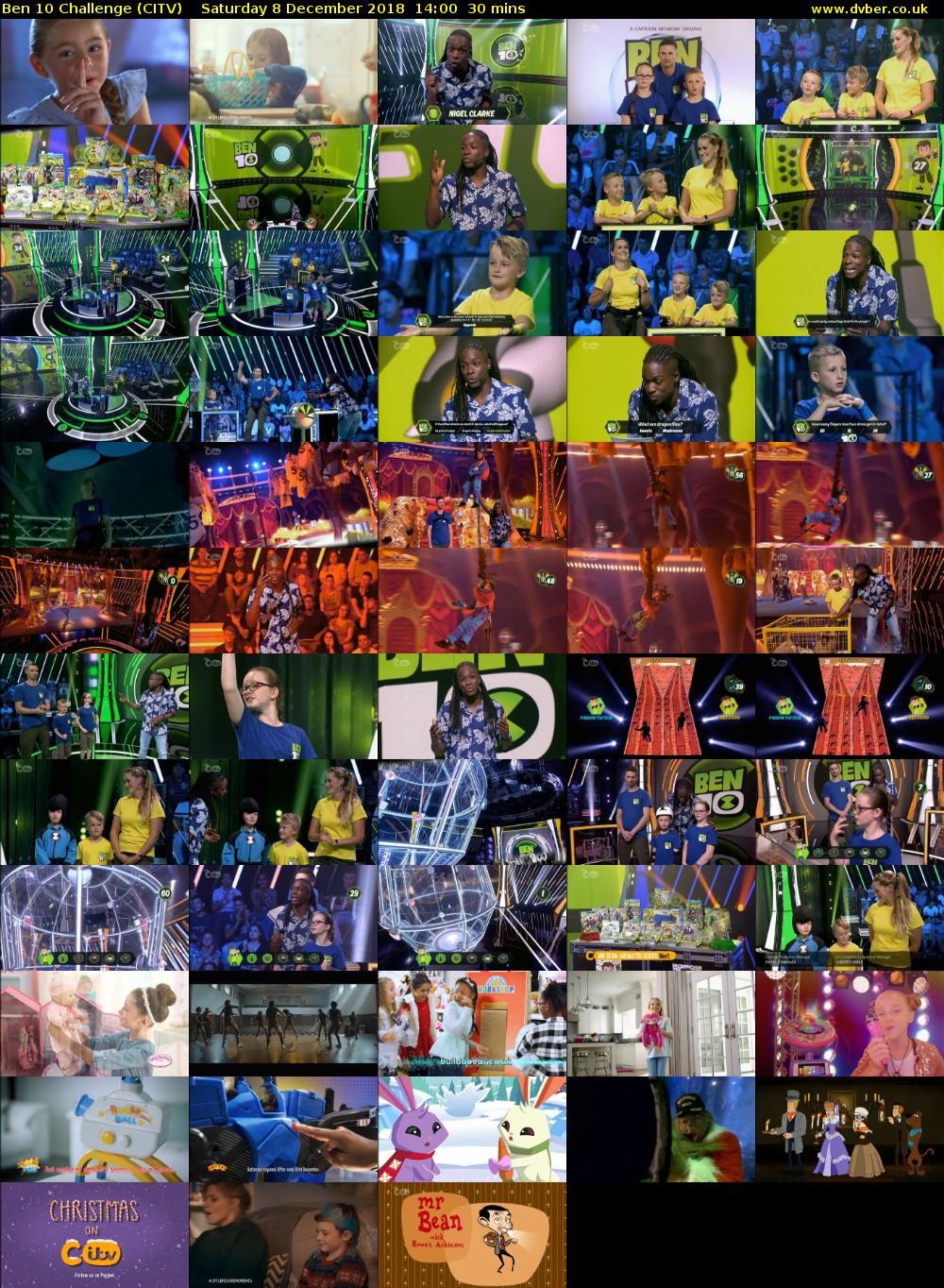 Ben 10 Challenge (CITV) Saturday 8 December 2018 14:00 - 14:30