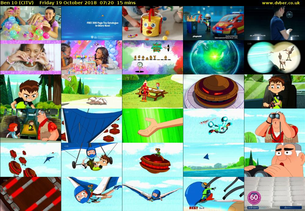 Ben 10 (CITV) Friday 19 October 2018 07:20 - 07:35