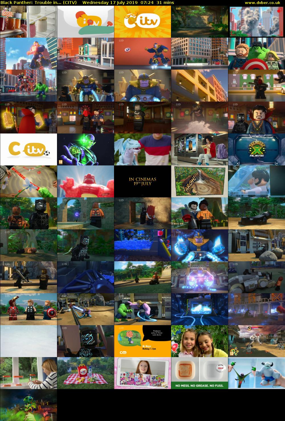 Black Panther: Trouble in... (CITV) Wednesday 17 July 2019 07:24 - 07:55