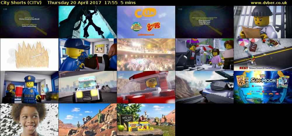 City Shorts (CITV) Thursday 20 April 2017 17:55 - 18:00