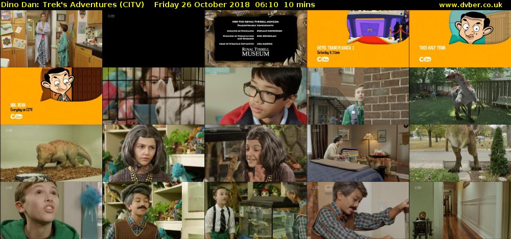 Dino Dan: Trek's Adventures (CITV) Friday 26 October 2018 06:10 - 06:20