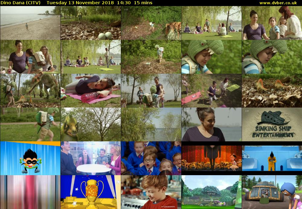 Dino Dana (CITV) Tuesday 13 November 2018 14:30 - 14:45