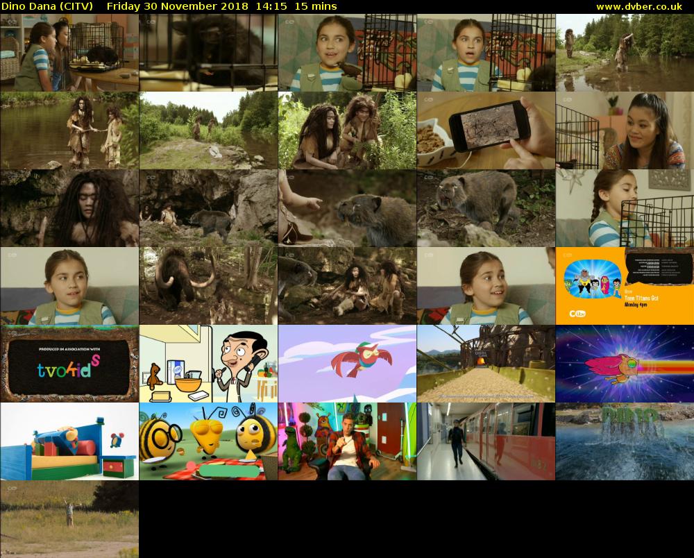 Dino Dana (CITV) Friday 30 November 2018 14:15 - 14:30