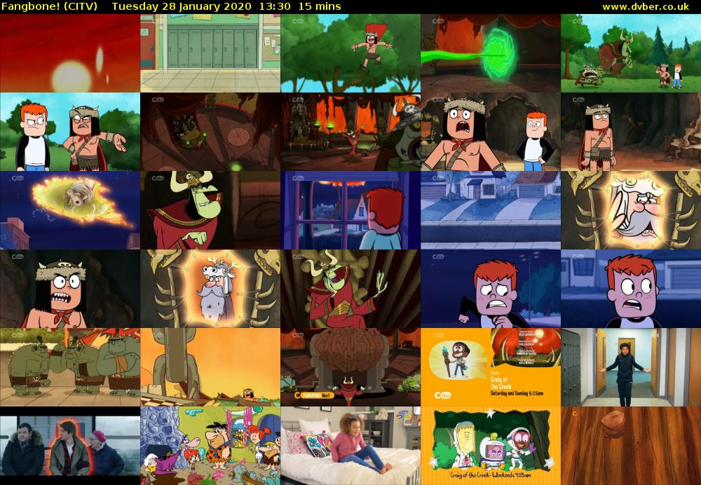Fangbone! (CITV) Tuesday 28 January 2020 13:30 - 13:45