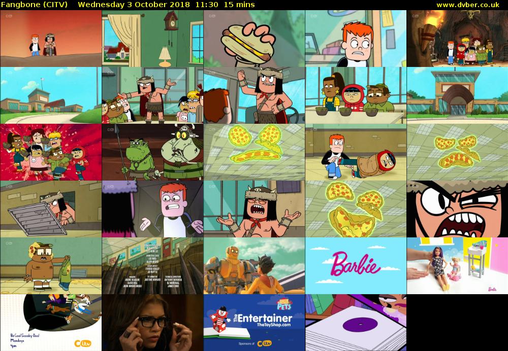Fangbone (CITV) Wednesday 3 October 2018 11:30 - 11:45