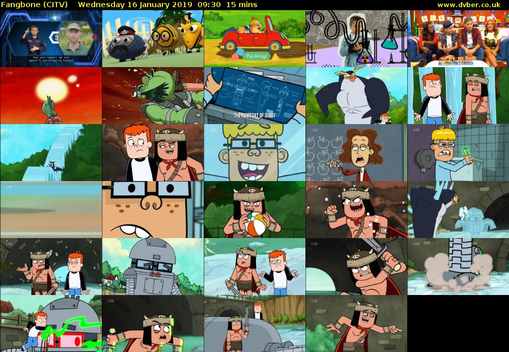 Fangbone (CITV) Wednesday 16 January 2019 09:30 - 09:45