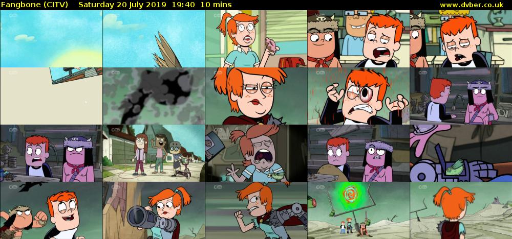 Fangbone (CITV) Saturday 20 July 2019 19:40 - 19:50