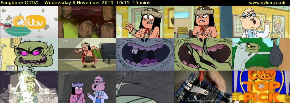 Fangbone (CITV) Wednesday 6 November 2019 10:15 - 10:30