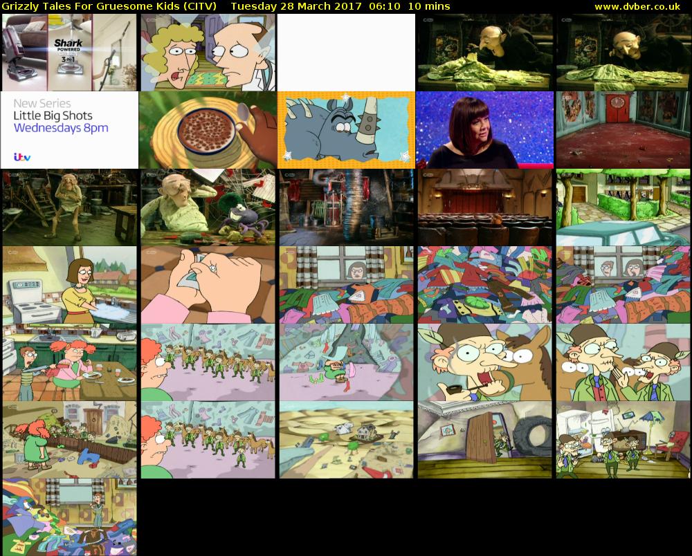Grizzly Tales For Gruesome Kids (CITV) Tuesday 28 March 2017 06:10 - 06:20