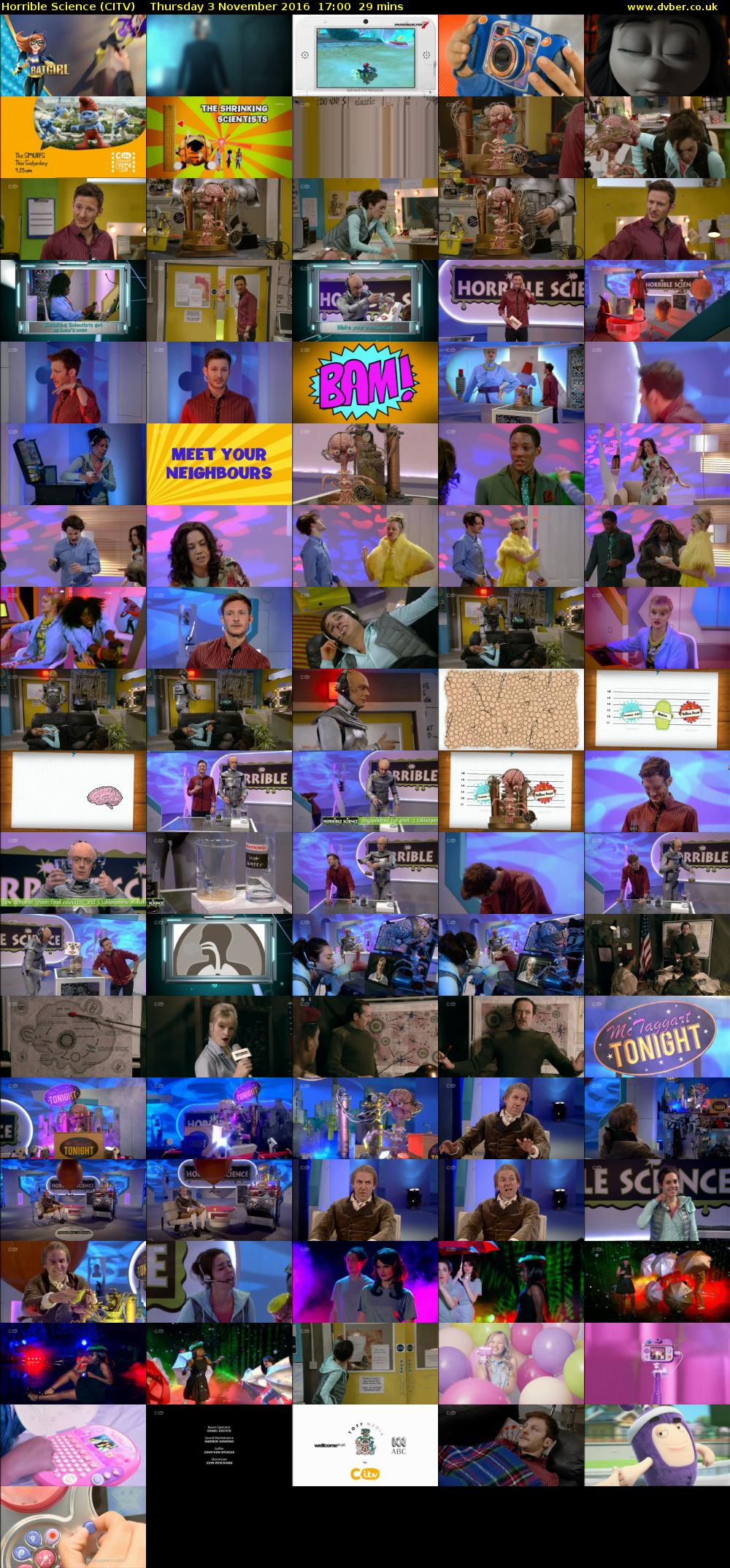 Horrible Science (CITV) Thursday 3 November 2016 17:00 - 17:29
