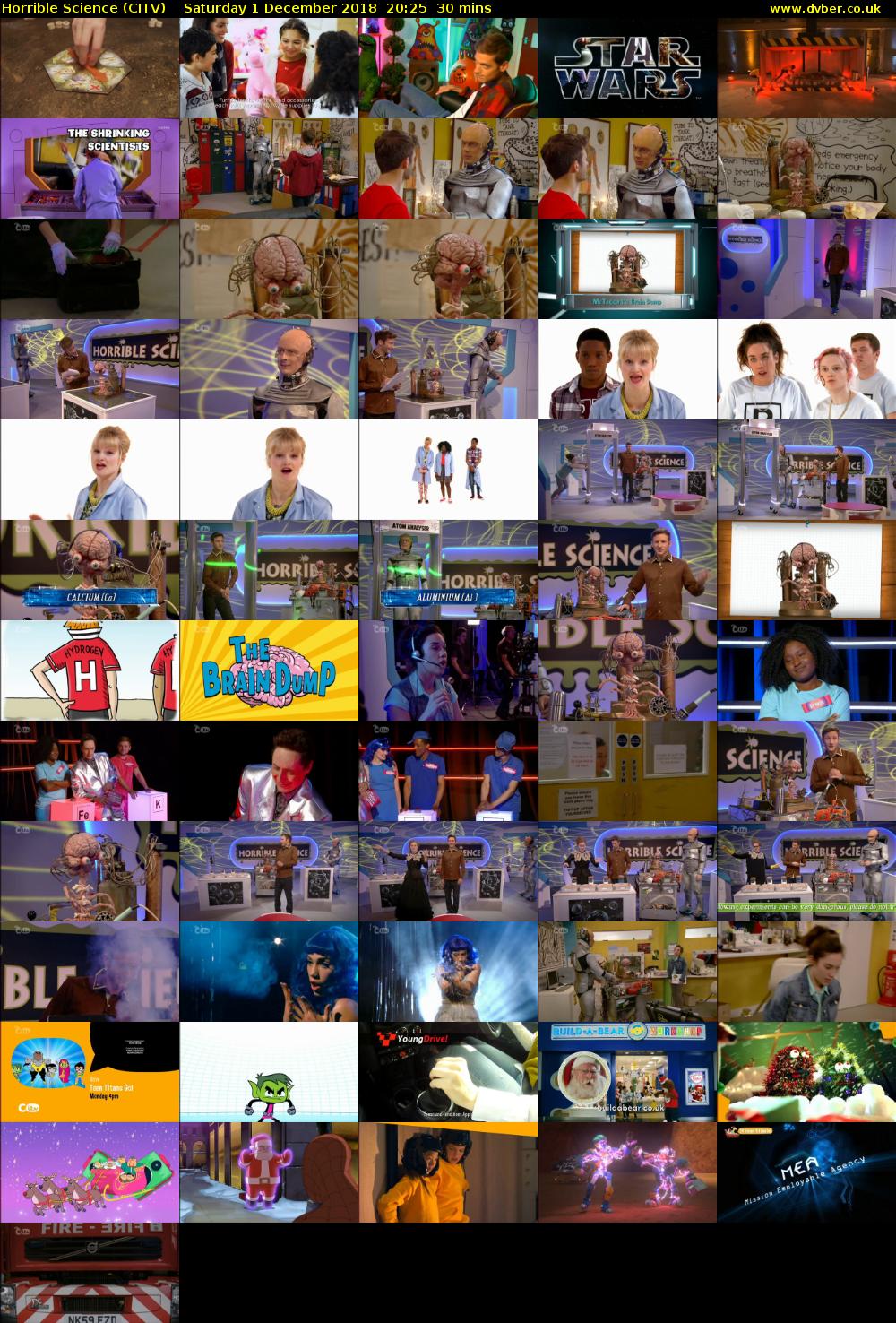 Horrible Science (CITV) Saturday 1 December 2018 20:25 - 20:55