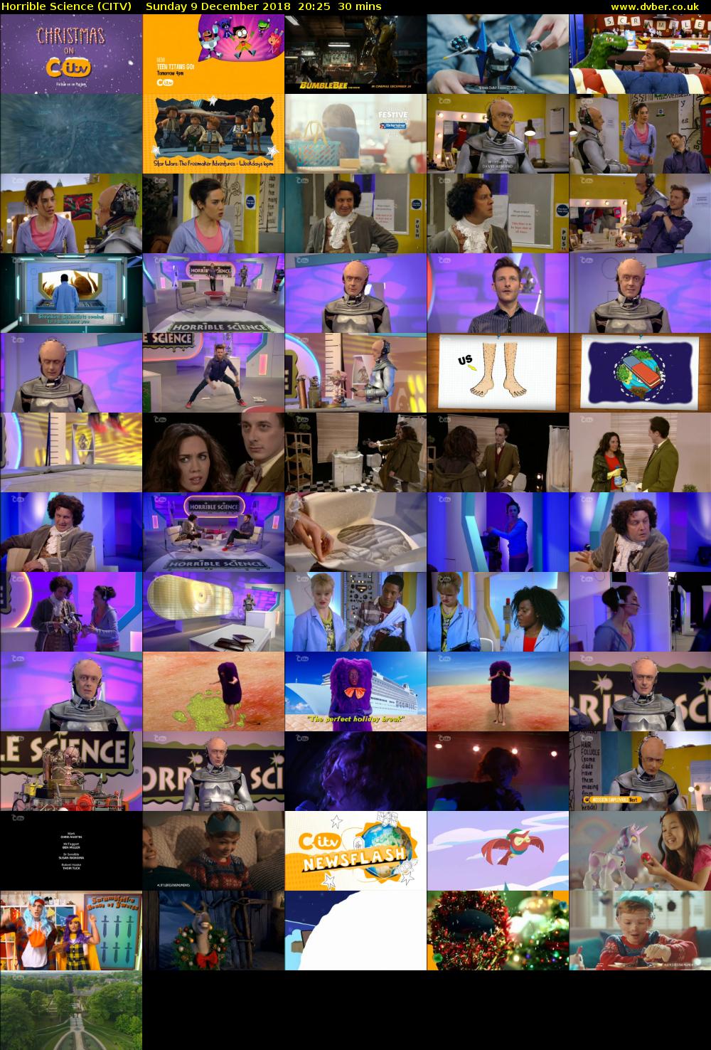 Horrible Science (CITV) Sunday 9 December 2018 20:25 - 20:55
