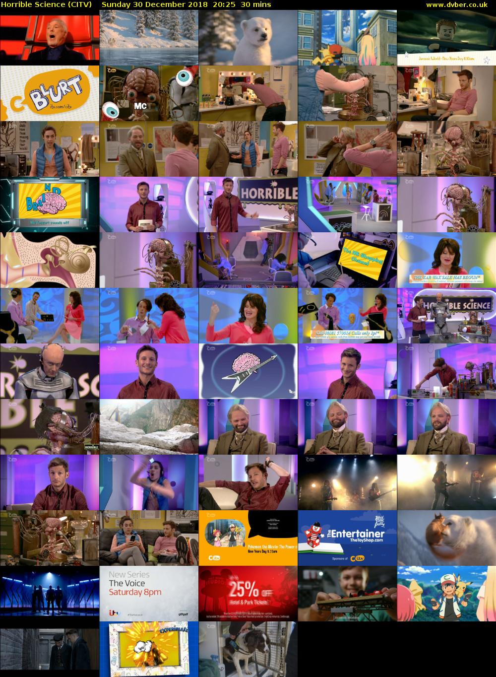 Horrible Science (CITV) Sunday 30 December 2018 20:25 - 20:55