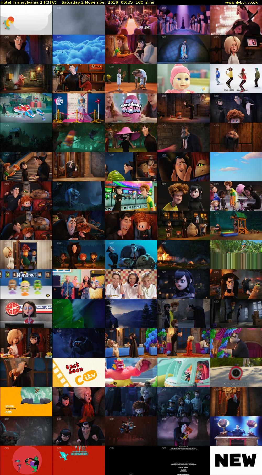 Hotel Transylvania 2 (CITV) Saturday 2 November 2019 09:25 - 11:05