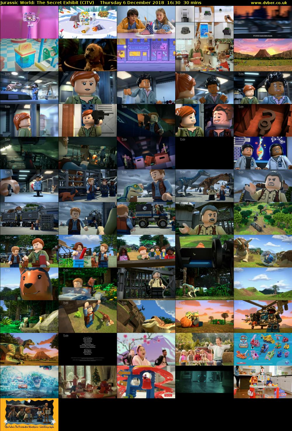 Jurassic World: The Secret Exhibit (CITV) Thursday 6 December 2018 16:30 - 17:00