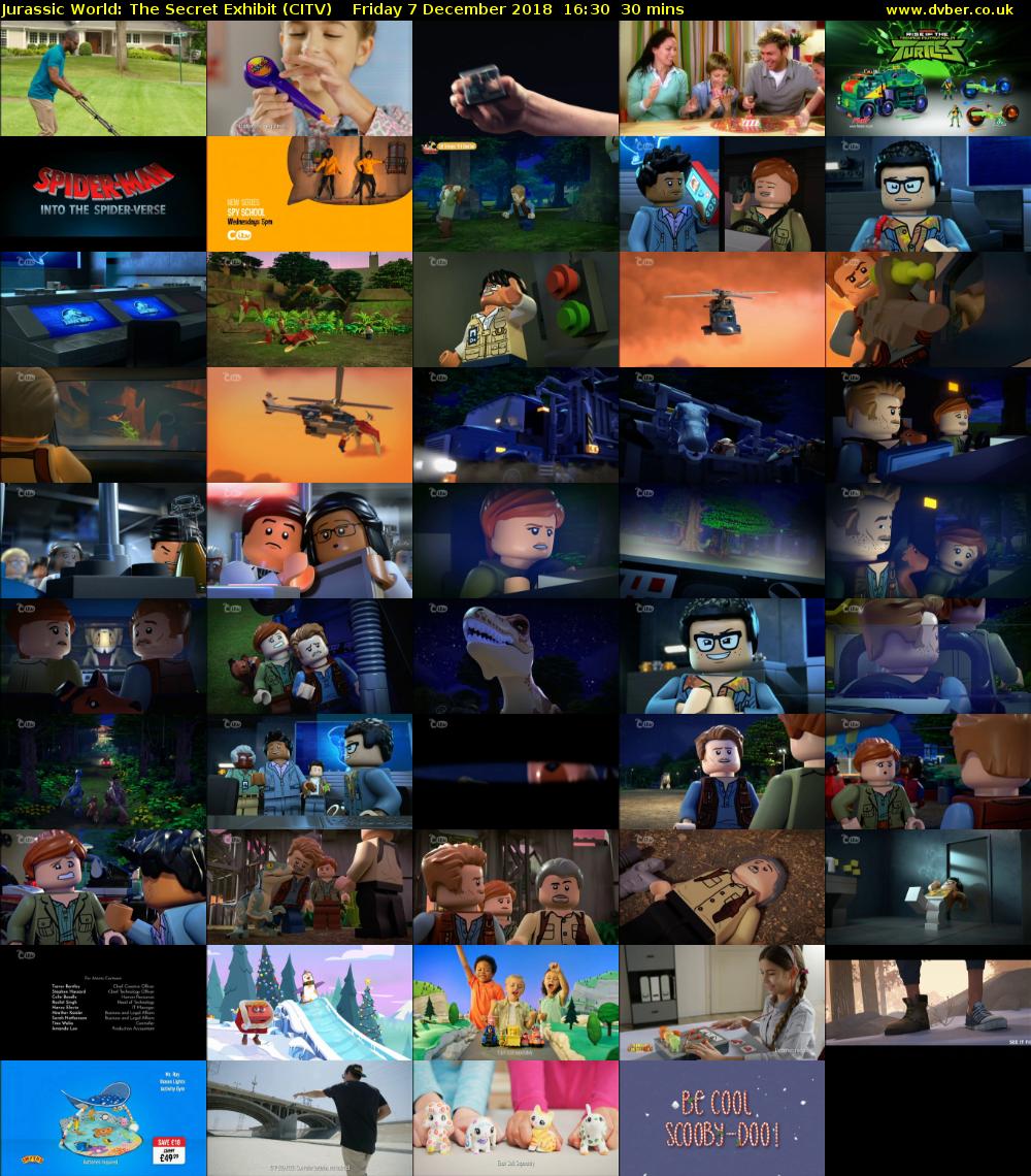 Jurassic World: The Secret Exhibit (CITV) Friday 7 December 2018 16:30 - 17:00