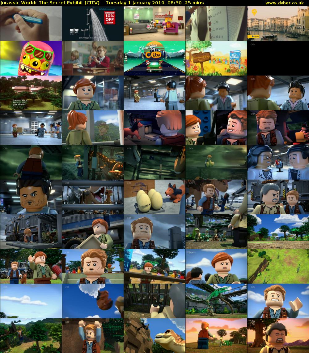 Jurassic World: The Secret Exhibit (CITV) Tuesday 1 January 2019 08:30 - 08:55