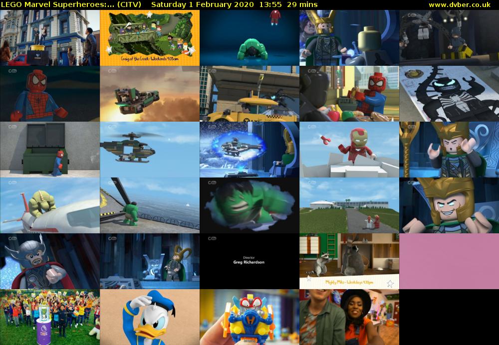 LEGO Marvel Superheroes:... (CITV) Saturday 1 February 2020 13:55 - 14:24