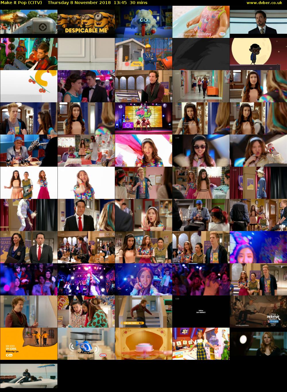 Make It Pop (CITV) Thursday 8 November 2018 13:45 - 14:15