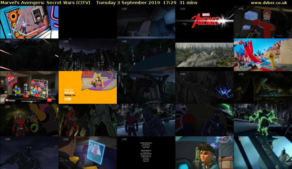 Marvel's Avengers: Secret Wars (CITV) Tuesday 3 September 2019 17:29 - 18:00