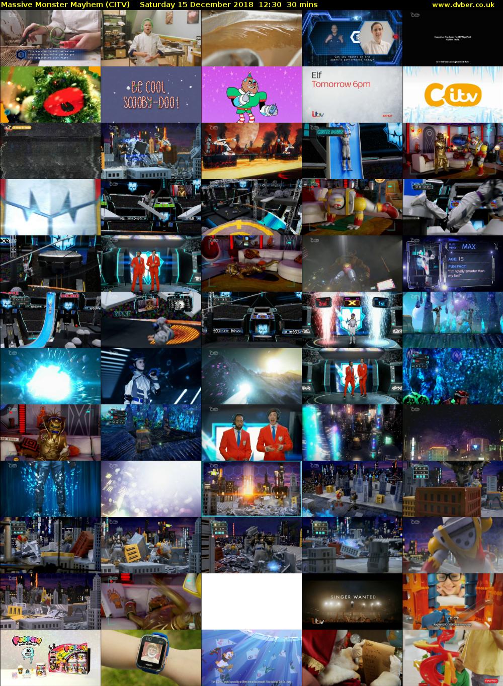 Massive Monster Mayhem (CITV) Saturday 15 December 2018 12:30 - 13:00
