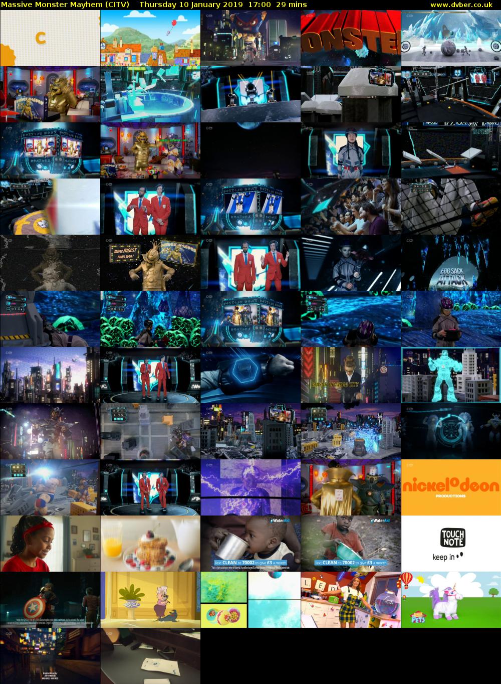 Massive Monster Mayhem (CITV) Thursday 10 January 2019 17:00 - 17:29